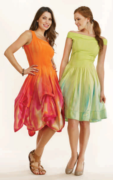 Luna Luz Feather Dyed Dresses